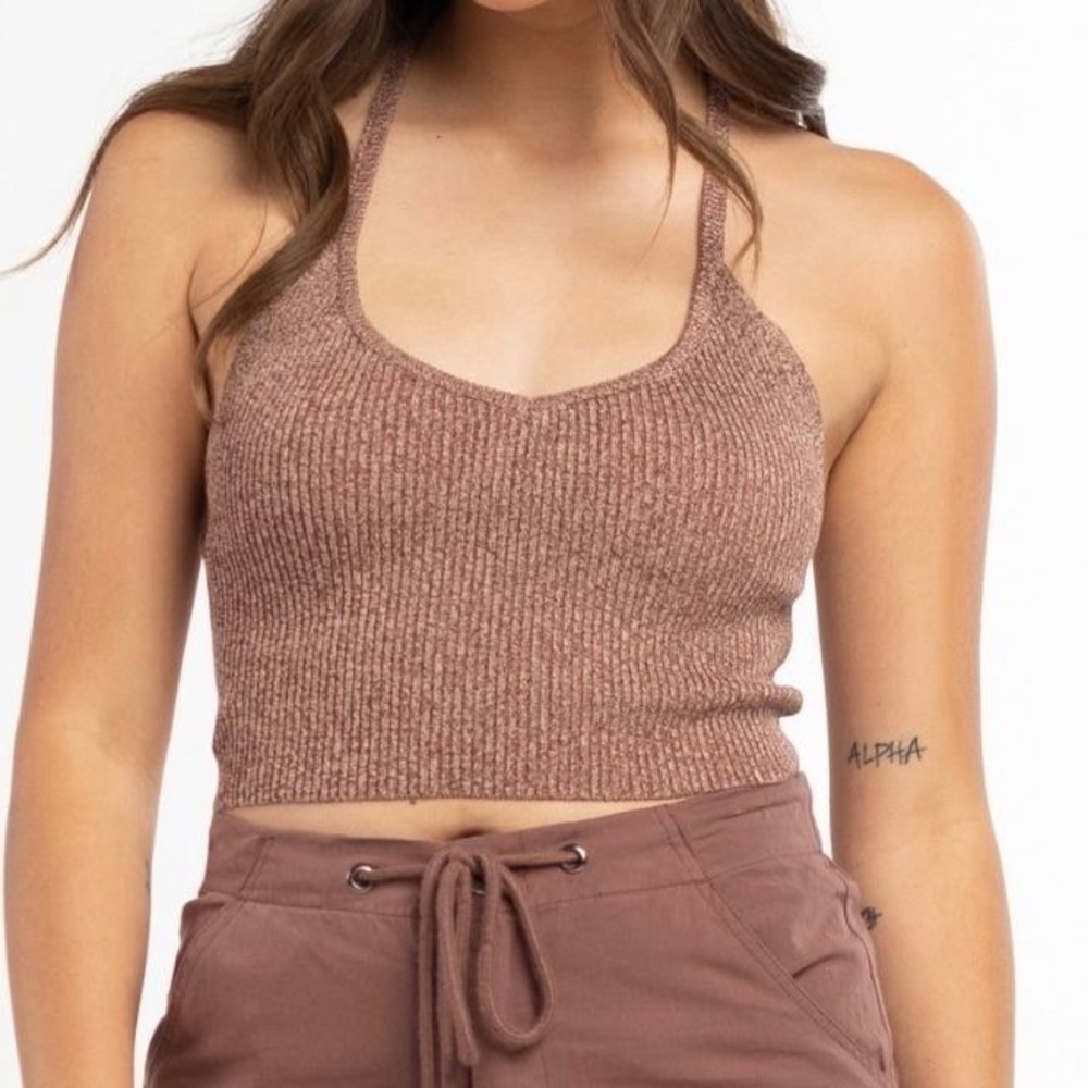 Full Tilt Womens Space Dye Halter Top NWT XXL